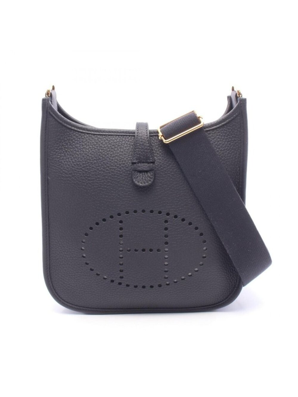 Hermes Shoulder Bag Evelyne 23 Canvas Leather 3 23
